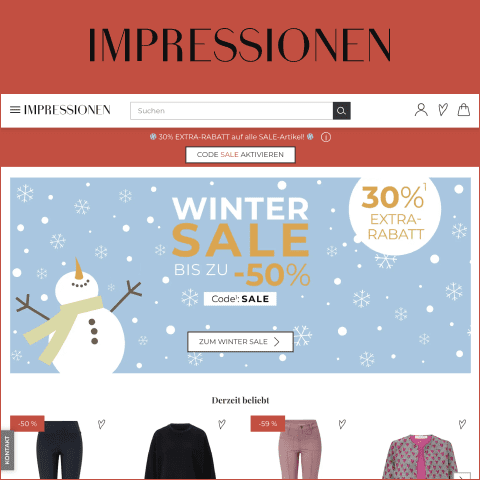 so sparen sie mit dem promo-code impressionen