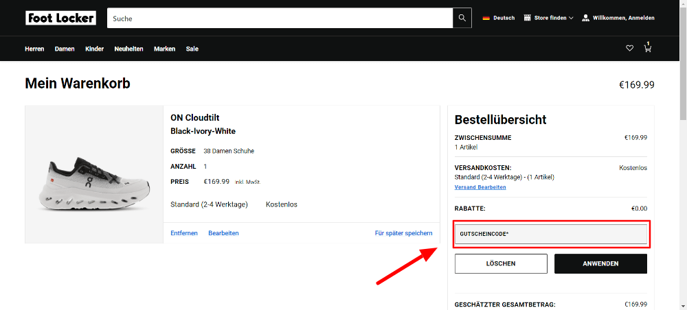 Wie verwende ich den Foot Locker-Rabattcode?