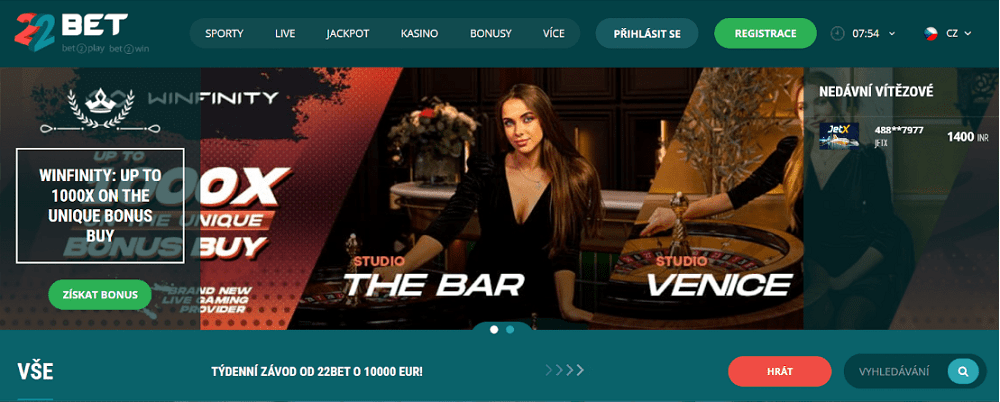 Jak používat 22bet casino slevový kód?