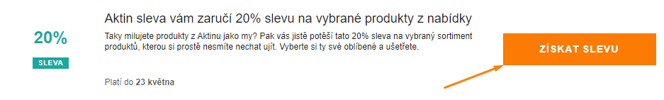 Vyberte si slevový kód Aktin