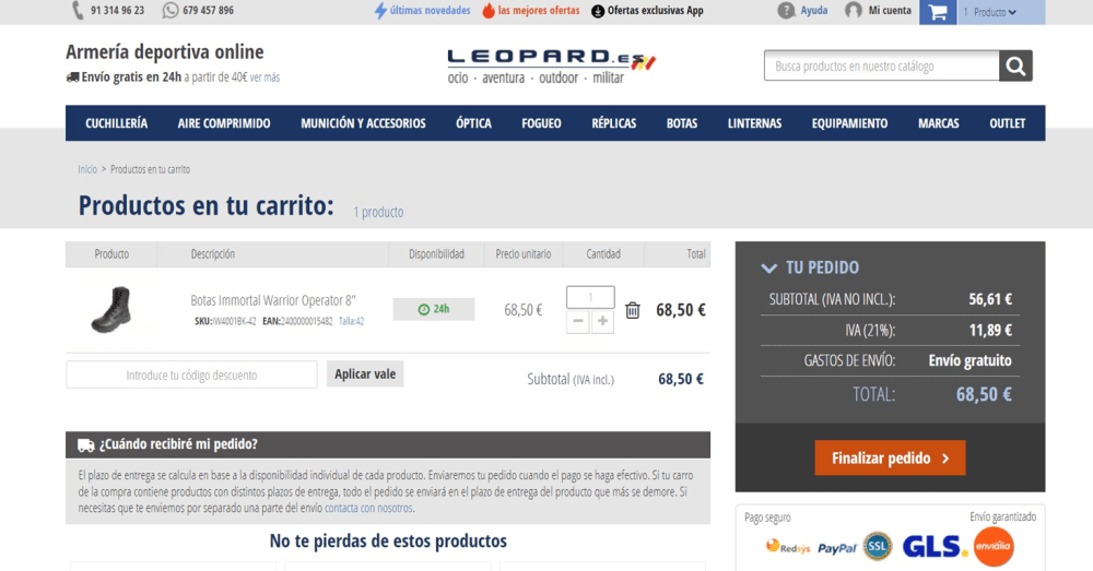 código promoción Leopard