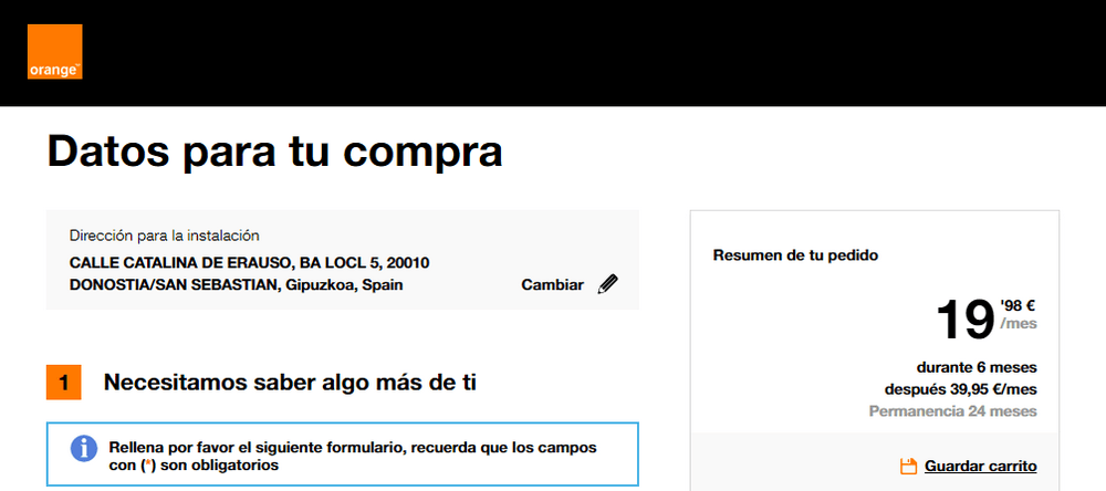 cómo usar el código de orange para una ganga