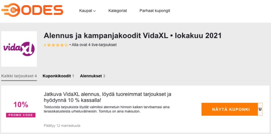 Kuponkikoodit Promo-codes.fi