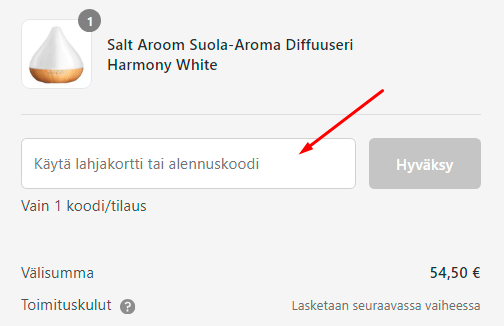 Kuinka käyttää Hyvinvoinnin-alennuskoodia?