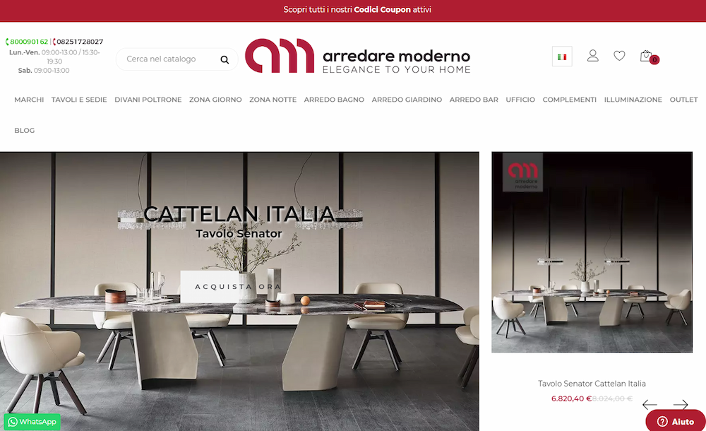 how to save with Arredare Moderno discount code