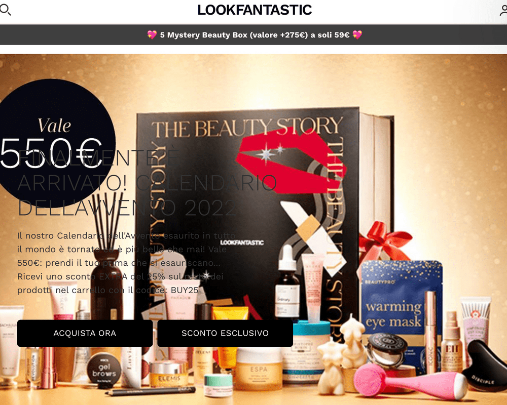 LOOKFANTASTIC codice promozionale