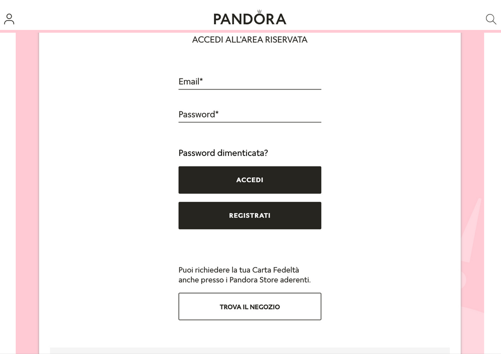 Pandora codice promozionale