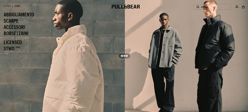 PULL&BEAR codici