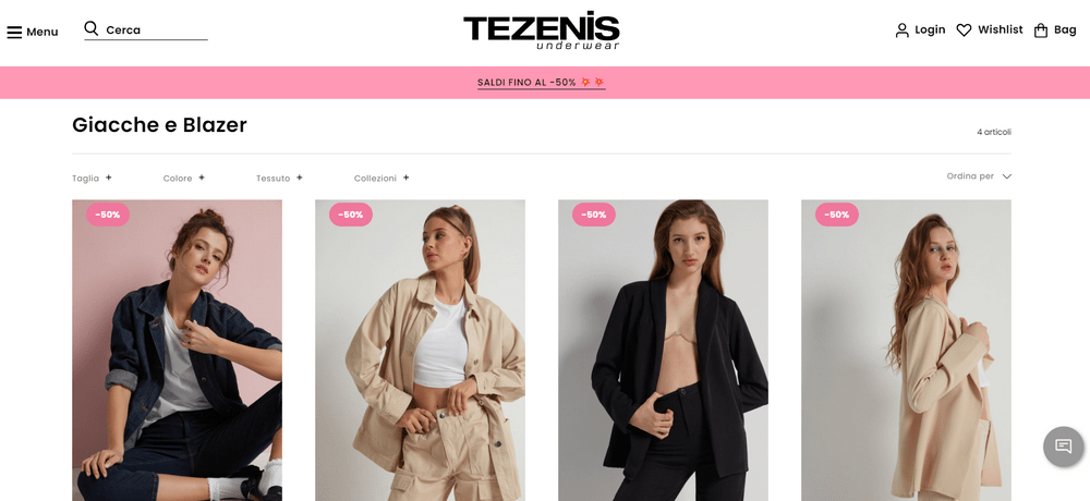 Tezenis promo code