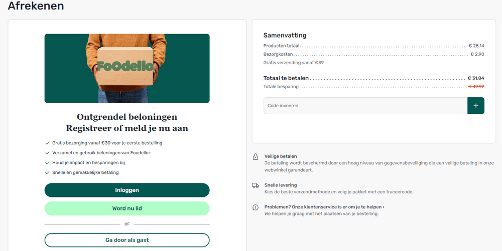 hoe activeer ik een foodello coupon?