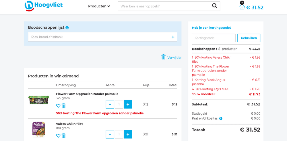 stap 3: hoe krijg ik korting met hoogvliet promo code