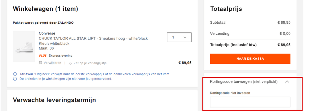 discount code zalando