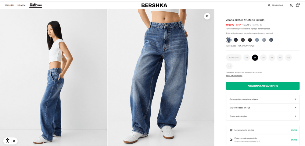 passo 1. como utilizar o cupão bershka