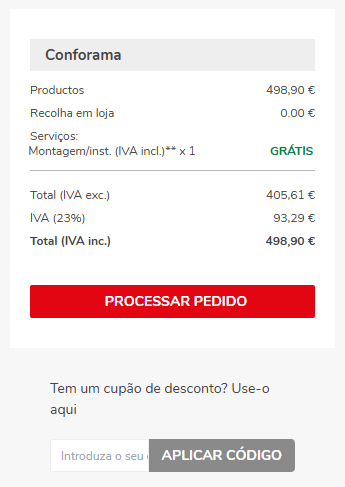 passo 2: como aplicar o cupão conforama?