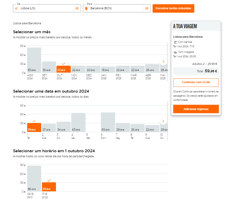 passo 1: como aplicar um cupão easyjet?