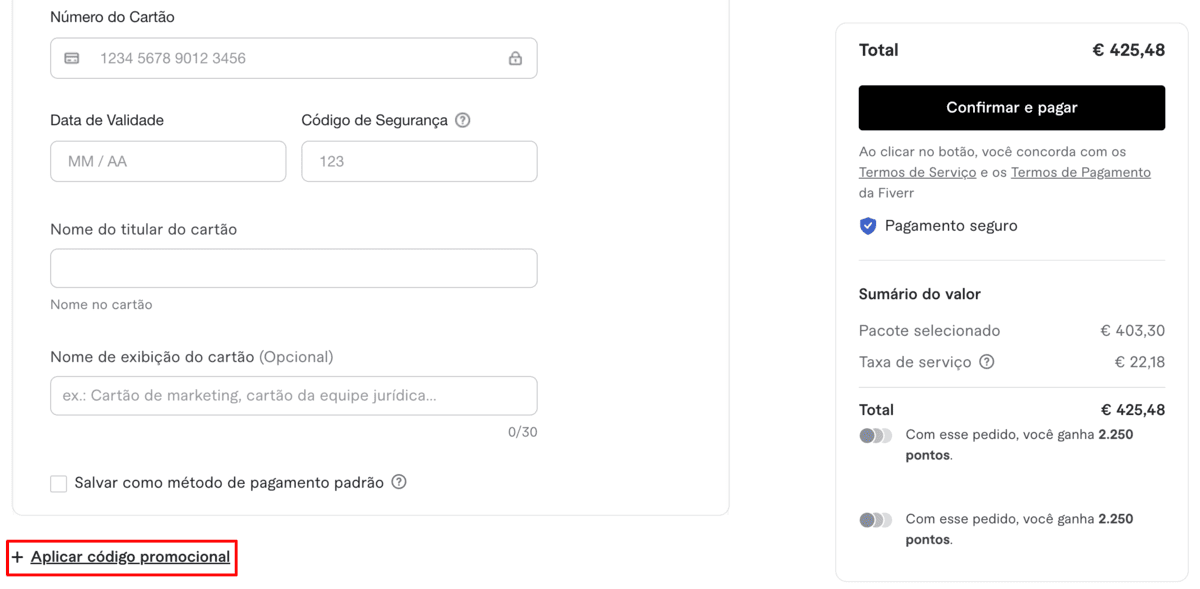código promocional Fiverr
