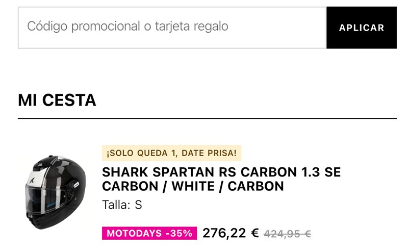 Onde encontrar o código de desconto da Motocard?