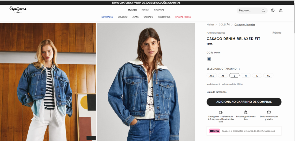 onde encontrar cupons de desconto Pepe Jeans
