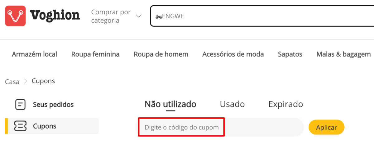 código promocional Voghion