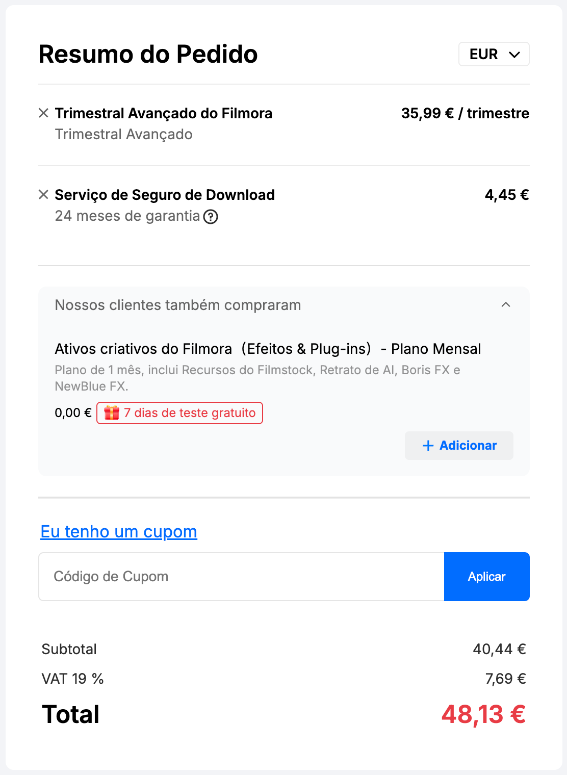 código promocional Wondershare