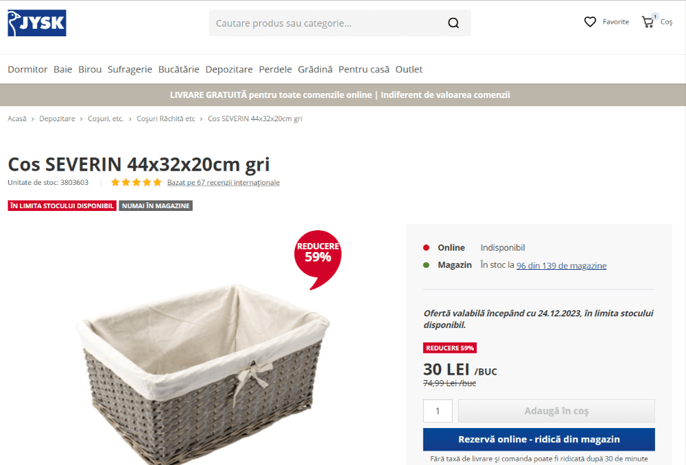 Cum se folosește voucher Jysk?