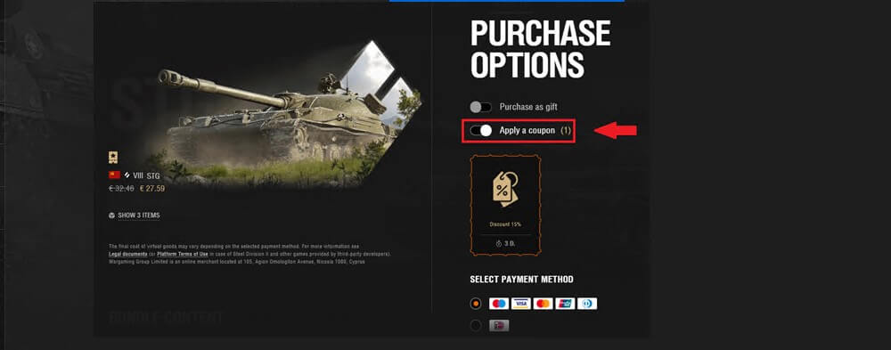 how to save with World of Tanks voucher code