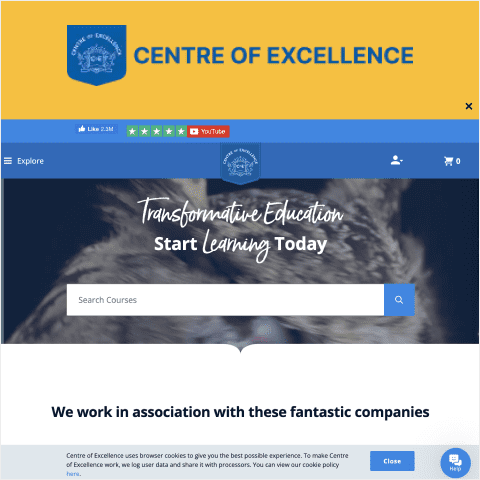 how to apply Centre Of Excellence coupon