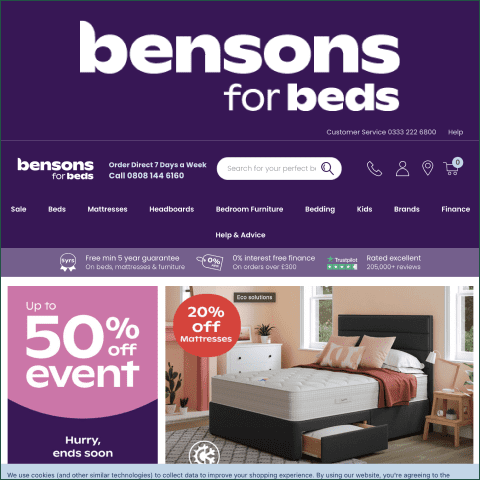 how to apply Bensons For Beds coupon