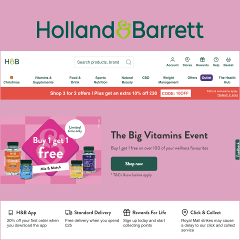 how to apply Holland and Barrett coupon