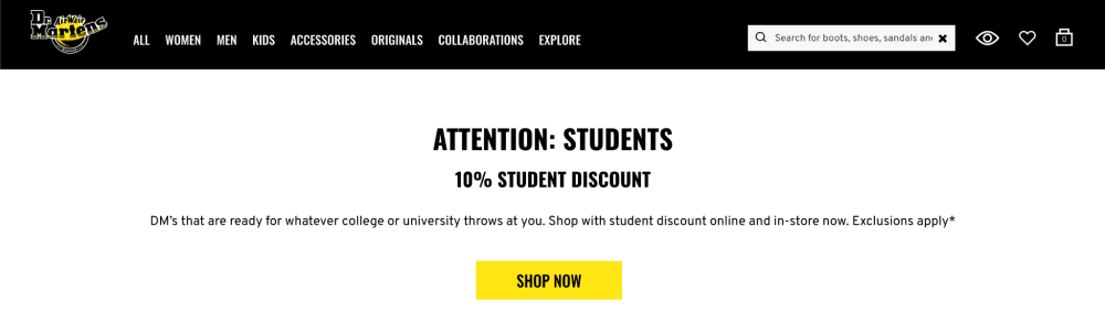how to use dr martens promo code