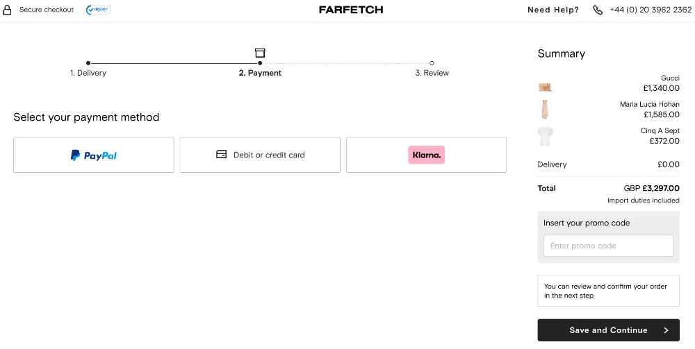 How to use Farfetch codes?