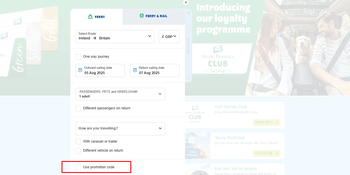 irish ferries discount coupons