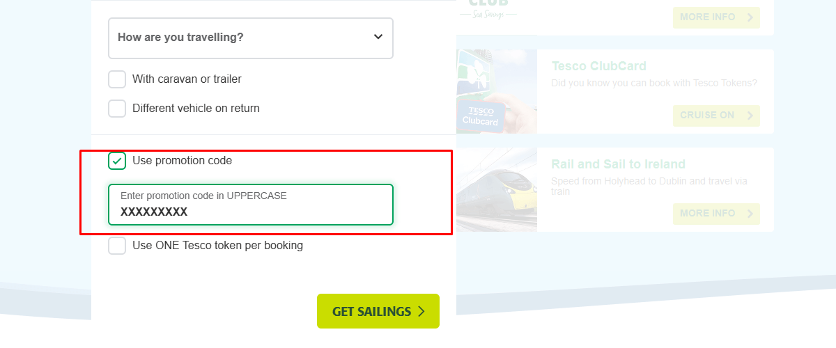 voucher code irish ferries