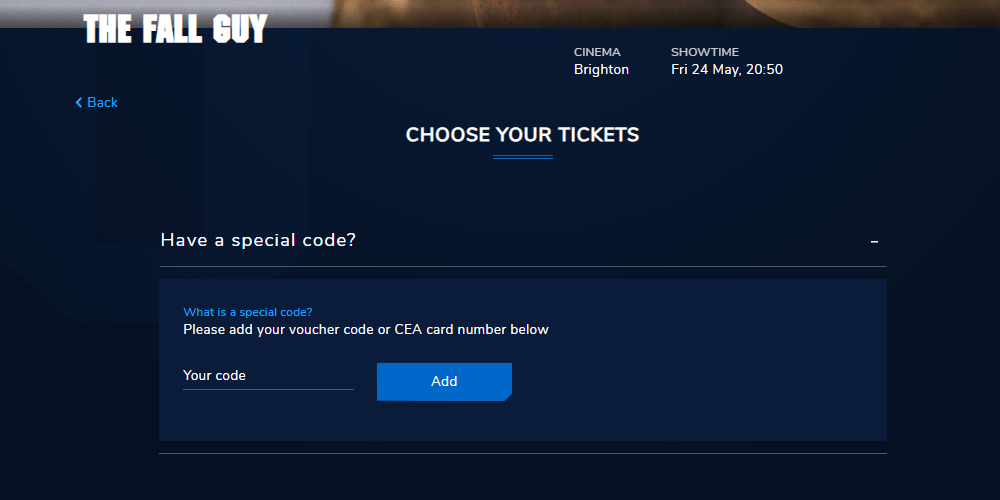 how to apply promo code ODEON