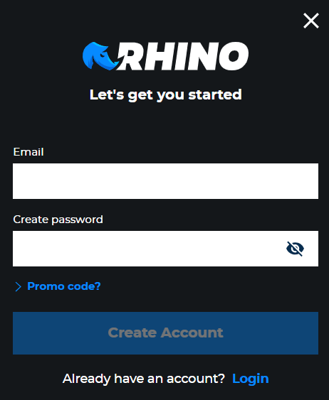Rhino Bet sign up offer