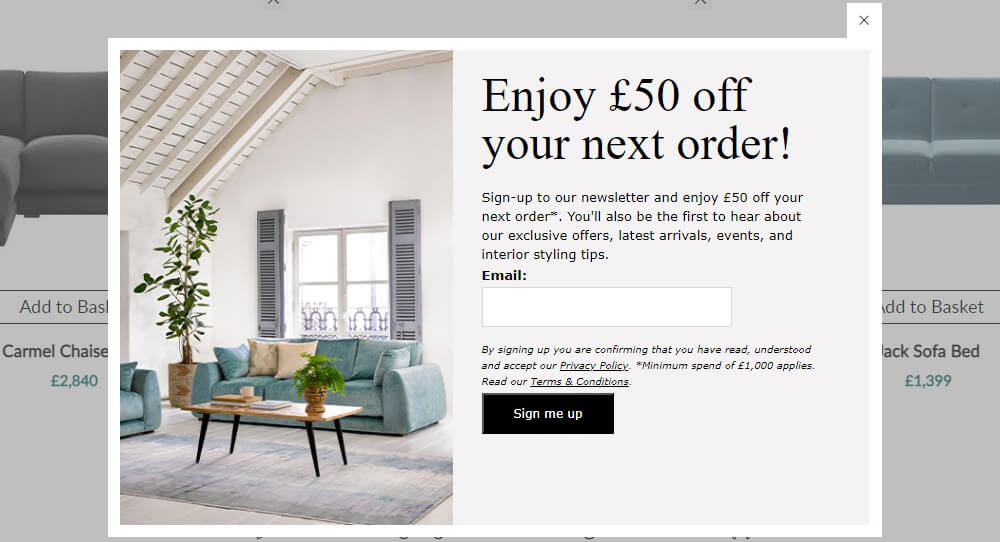 how to get sofa com discount