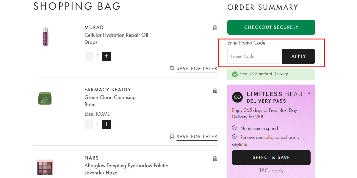 redeem discount code space nk