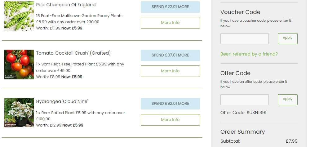 how to redeem suttons free delivery code