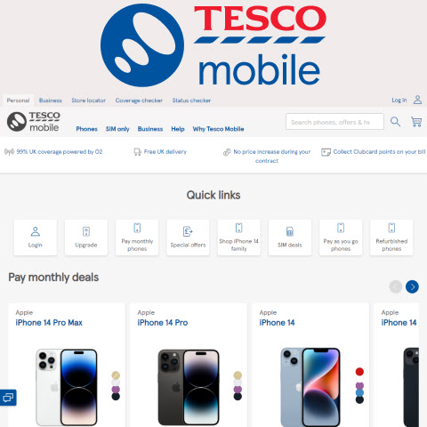 where to find tesco mobile promo codes