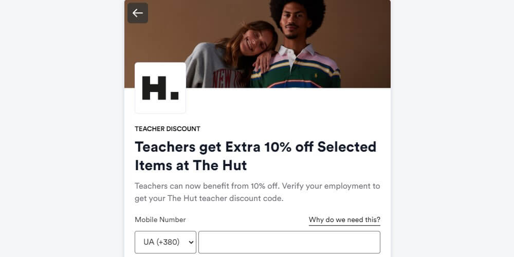 how to enter the hut discount voucher